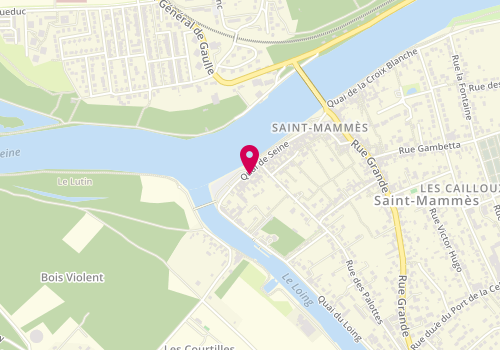 Plan de L'Emeraude chez mousse, 46 Quai de Seine, 77670 Saint-Mammès