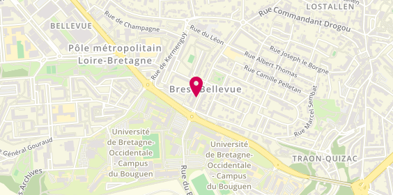 Plan de Le Mistral, 53 Rue Professeur Langevin, 29200 Brest