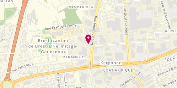 Plan de Mc Donald'S, 148 Route de Gouesnou, Zone Artisanale De
Chem. De Keranroy, 29200 Brest