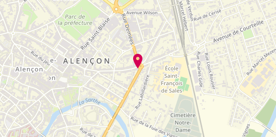 Plan de Au Point d'Alencon, 114 Rue Cazault, 61000 Alençon