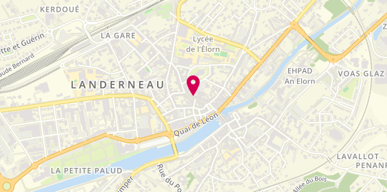Plan de Restaurant Kardelen, 14 Rue de la Font Blanche, 29800 Landerneau