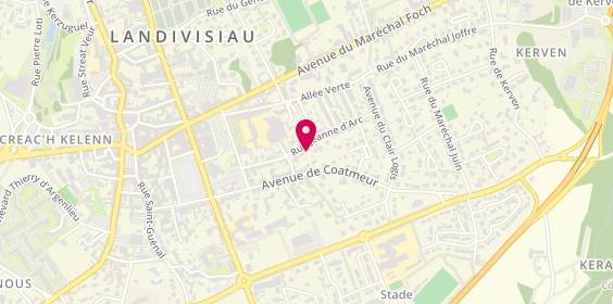 Plan de La Ruche, 24 Place Jeanne d'Arc, 29400 Landivisiau