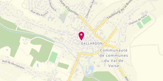 Plan de Welcome Pizzeria Gallardon, 3 Rue de la Prte de Chartres, 28320 Gallardon