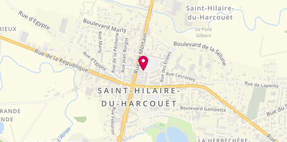 Plan de San X Press, 16 Rue Pontas, 50600 Saint-Hilaire-du-Harcouët