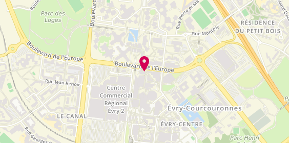 Plan de Pizza Hut, 9 Boulevard de l'Europe, 91000 Évry-Courcouronnes