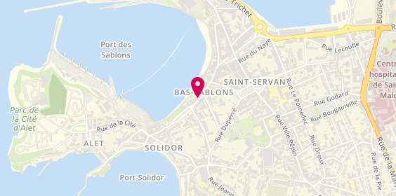 Plan de Op'tit Encas, 38 Rue des Bas Sablons, 35400 Saint-Malo