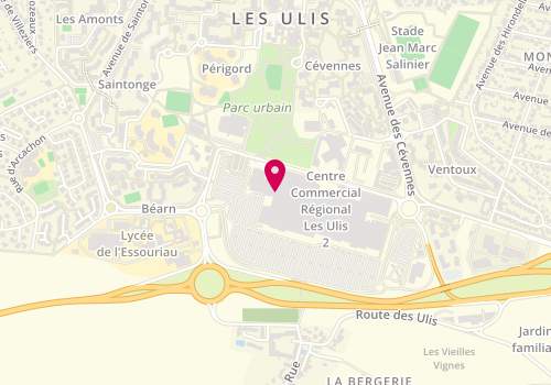 Plan de Le Club Sandwich Cafe, Centre Commercial Ulis
2 avenue de l'Aubrac, 91940 Les Ulis