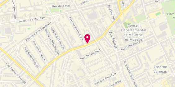 Plan de Casa de Pizza, 27 avenue de la Libération, 54520 Laxou
