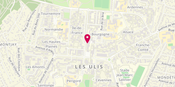 Plan de 442, 124 avenue des Champs Lasniers, 91940 Les Ulis