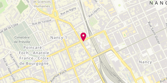 Plan de Restaurant Pidélice, 25 Rue Raymond Poincaré, 54000 Nancy