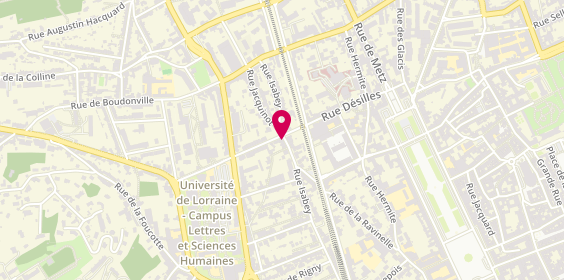 Plan de Campus Food - Kebab Tacos, 91 Rue Isabey, 54000 Nancy