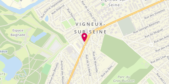 Plan de Chicken City, 39 Av. Henri Barbusse, 91270 Vigneux-sur-Seine