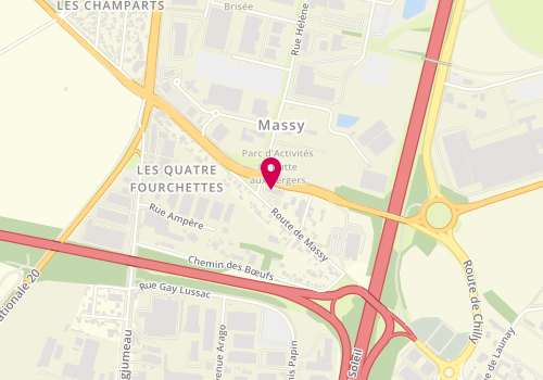 Plan de KFC Chilly-Mazarin, 24-26 Route de Massy, 91380 Chilly-Mazarin