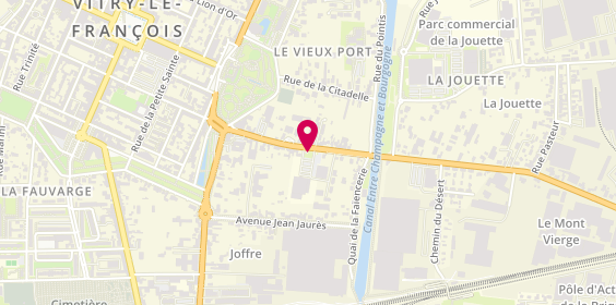 Plan de Le Kiosque à Pizzas, 37 Faubourg Léon Bourgeois, 51300 Vitry-le-François