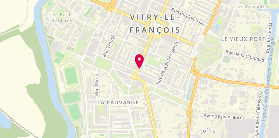 Plan de Crispy & Curry, 4 Rue Aristide Briand, 51300 Vitry-le-François