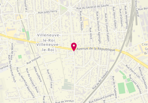Plan de Le Geppetto, 50 Rue du Maréchal Lyautey, 94290 Villeneuve-le-Roi