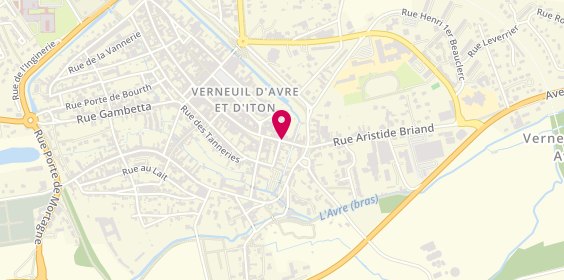 Plan de Andiamo Pizza, 71 Rue Aristide Briand, 27130 Verneuil d'Avre et d'Iton