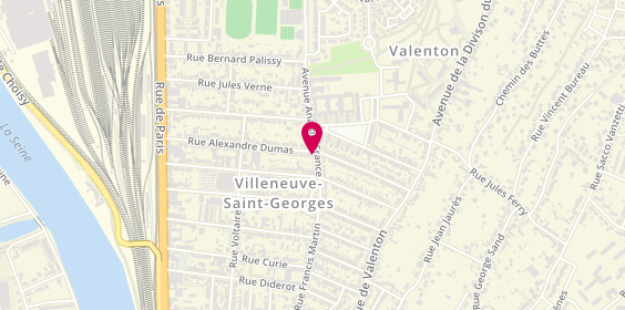 Plan de Home Pizza, 19 avenue Anatole France, 94190 Villeneuve-Saint-Georges
