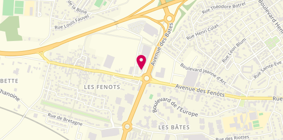 Plan de KFC, 54 avenue des Fenots, 28100 Dreux