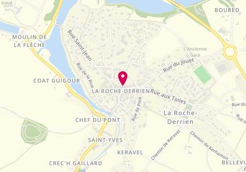 Plan de Le rendez-vous, 9 place du Martray, 22450 La Roche-Jaudy