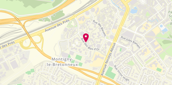 Plan de O'meeting, 2 place André Malraux, 78180 Montigny-le-Bretonneux