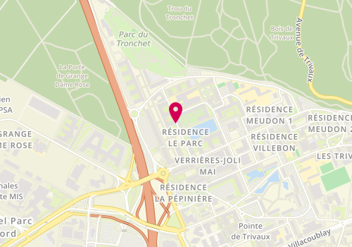 Plan de La Calypsia, Rue Roseraie, 92360 Meudon La Forêt