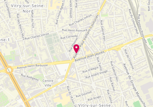 Plan de Domino's, 121 Avenue Paul Vaillant-Couturier, 94400 Vitry-sur-Seine