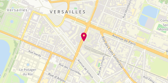 Plan de KFC, 1 avenue du Général de Gaulle, 78000 Versailles