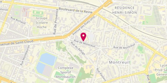 Plan de Gourmet d'Asie, 23 Rue de Montreuil, 78000 Versailles