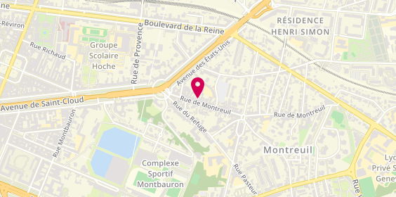 Plan de O’Crousti, 19 Rue de Montreuil, 78000 Versailles