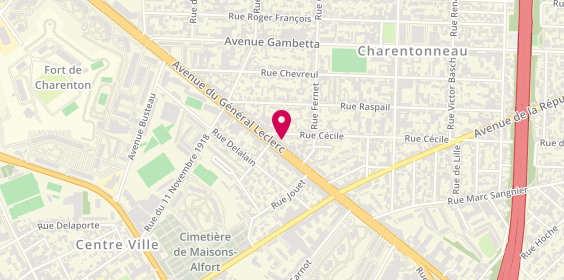 Plan de Domino's Pizza Maisons-Alfort, 177 avenue du Général-Leclerc, 94700 Maisons-Alfort