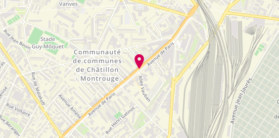 Plan de McDonald's, 89 Avenue Paris, 92320 Châtillon