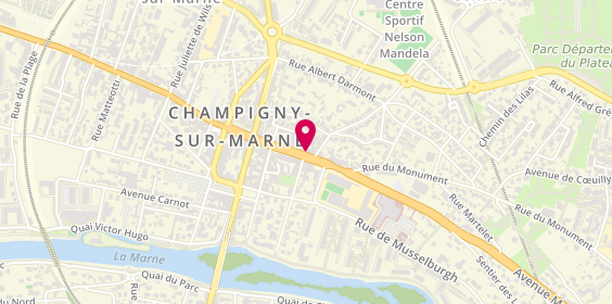 Plan de Pizza Hut, 69 Rue Louis Talamoni, 94500 Champigny-sur-Marne