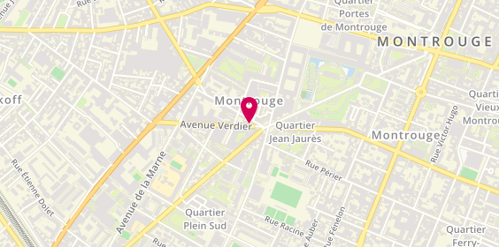 Plan de Le Rouge Gorge, 1 Rue Camille Pelletan, 92120 Montrouge
