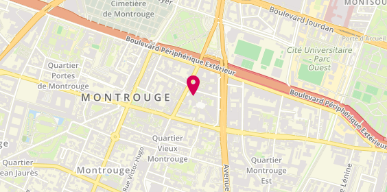 Plan de Big Fernand Montrouge, 1 Rue Théophile Gautier, 92120 Montrouge