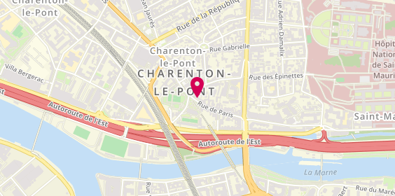 Plan de Bubble'z and Tea, 42 Rue de Paris, 94220 Charenton-le-Pont