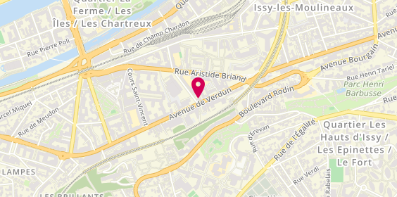 Plan de Sultan Kebab, 132 avenue de Verdun, 92130 Issy-les-Moulineaux