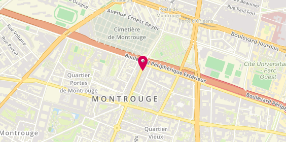 Plan de La Calypsia, 25 avenue de la République, 92120 Montrouge