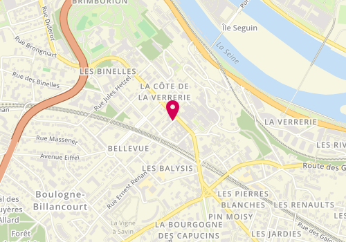 Plan de La Pizza de Meudon, 1 Rue de Velizy, 92190 Meudon