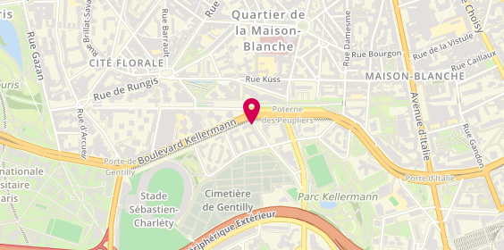 Plan de Allo Pizza Express, 63 Boulevard Kellermann, 75013 Paris