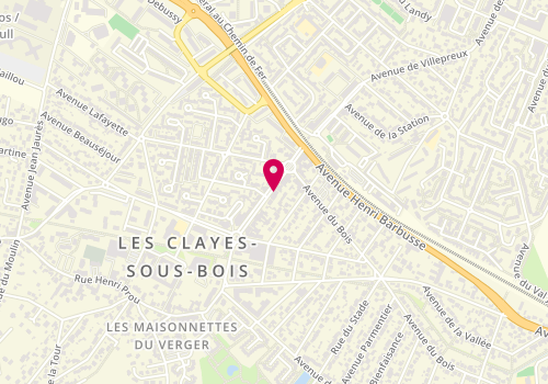 Plan de Jiyan, 34 Rue Maurice Jouet, 78340 Les Clayes-sous-Bois