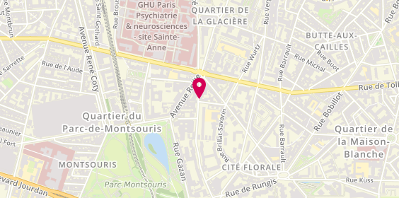 Plan de L'Amiral, 11 Bis Rue de l'Amiral Mouchez, 75013 Paris