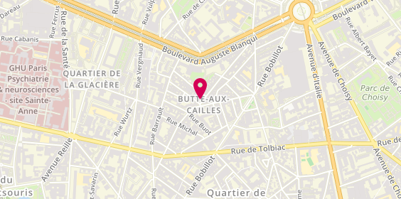 Plan de Le Shifter, 54 Rue des 5 Diamants, 75013 Paris
