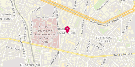 Plan de Gourmet d'Asie, 39 Rue Daviel, 75013 Paris