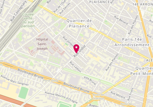 Plan de Rm, 86 Rue Didot, 75014 Paris