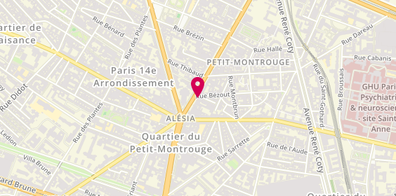 Plan de Gourmet d'Alesia, 67 Avenue du General Leclerc, 75014 Paris