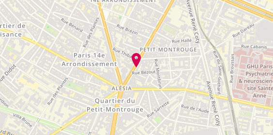 Plan de Leclerc 55, 61 Avenue General Leclerc, 75014 Paris