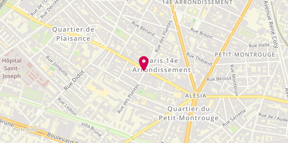 Plan de Hong Xing Long, 42 Rue Plantes, 75014 Paris