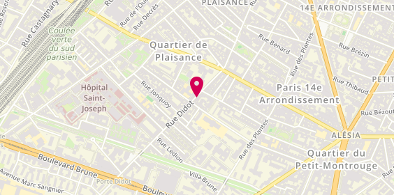 Plan de Atlas Couscous, 81 Rue Didot, 75014 Paris