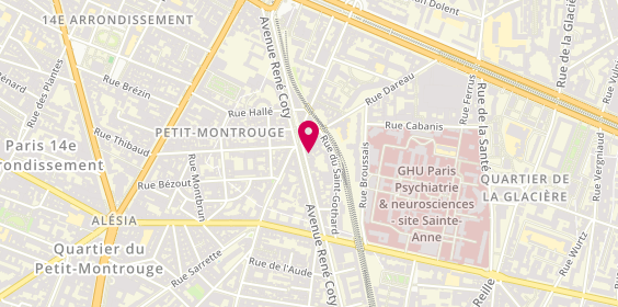 Plan de Catacomb Food and Drinks, 21 avenue René Coty, 75014 Paris
